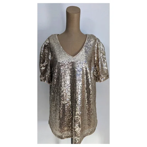 Lane Bryant Tops Lane Bryant Sequin Top Poshmark